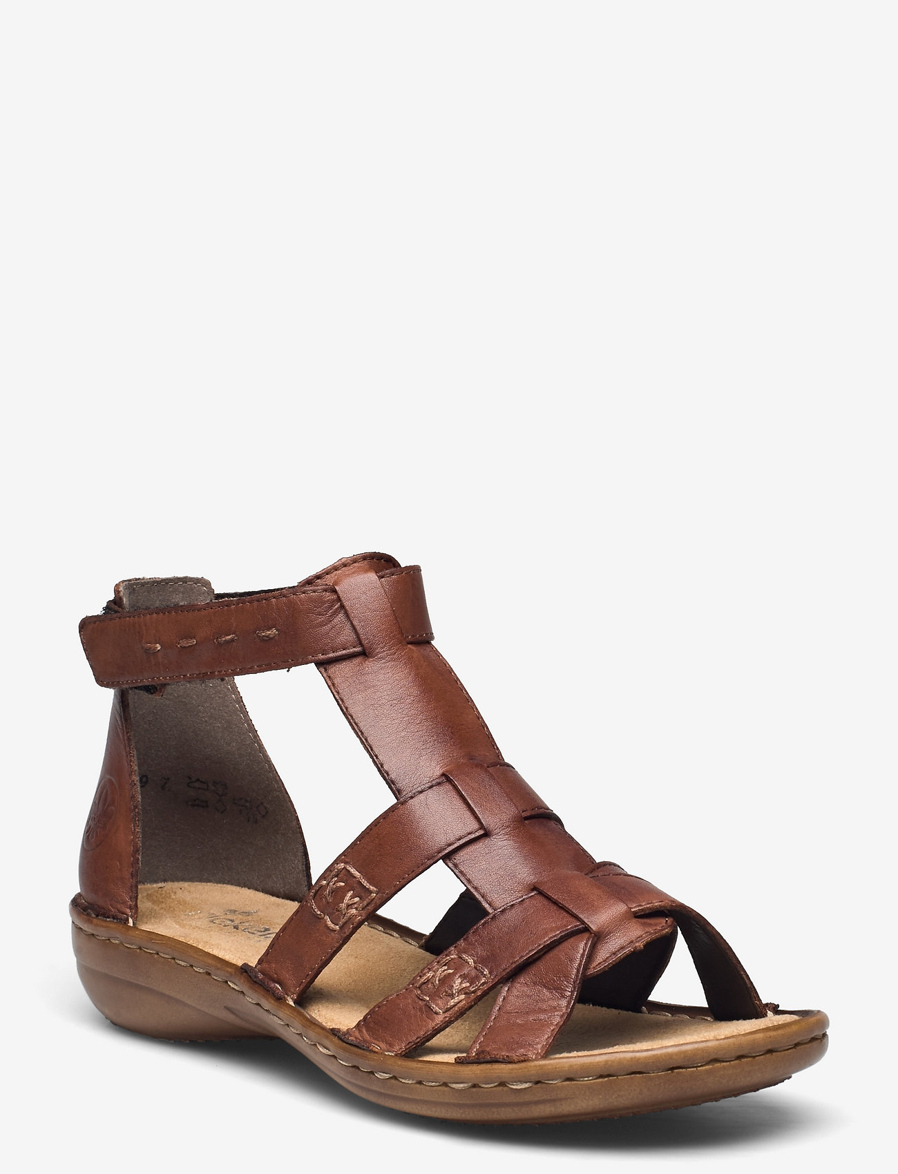 Rieker - 60860-24 - flat sandals - brown - 0