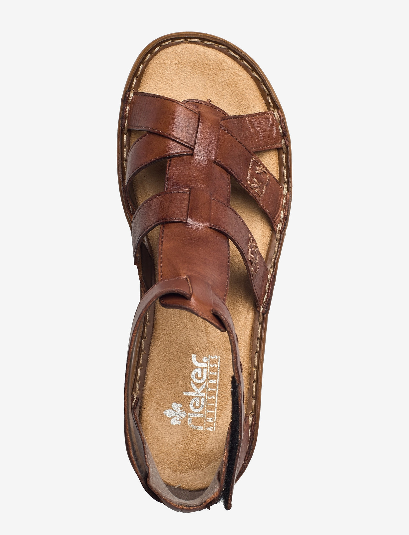Rieker - 60860-24 - flat sandals - brown - 3