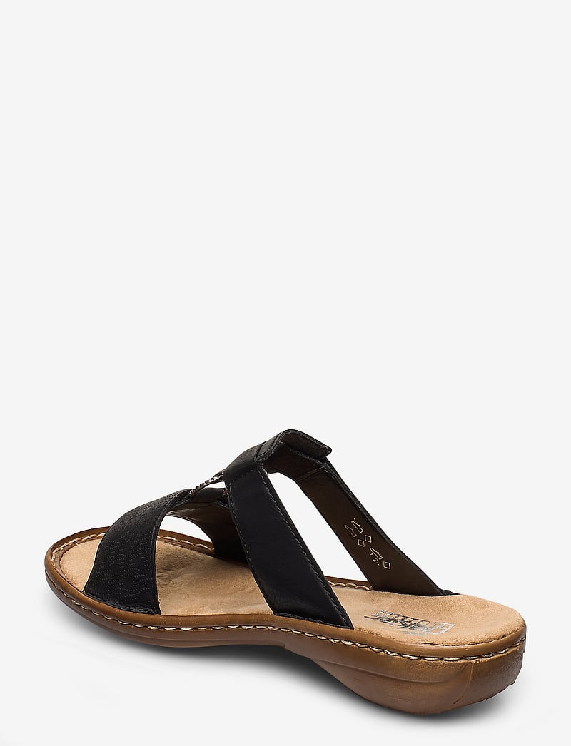 Rieker - 60885-00 - flache sandalen - black - 2