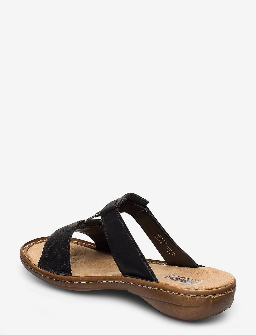 Rieker - 60885-00 - płaskie sandały - black - 2