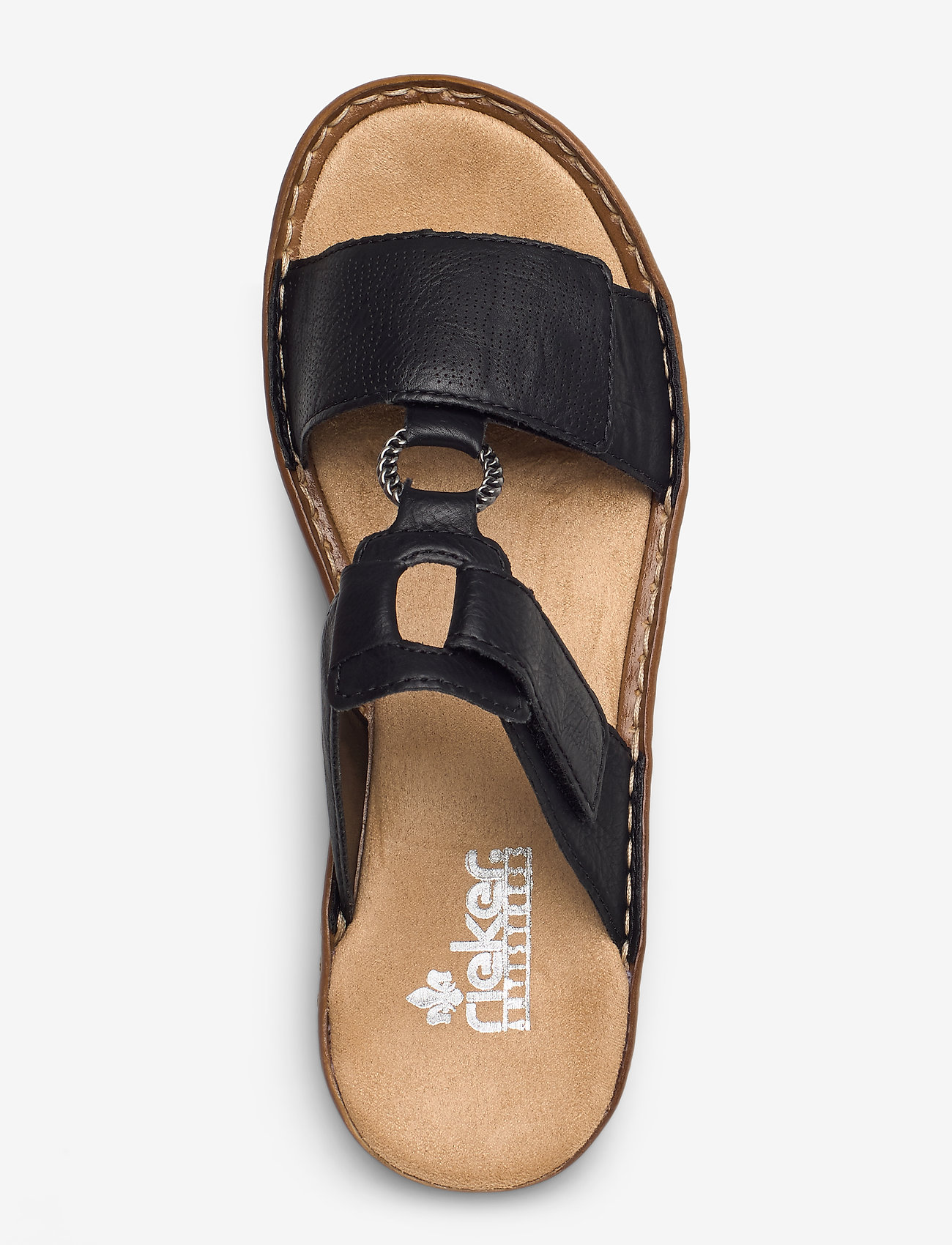 Rieker - 60885-00 - płaskie sandały - black - 3