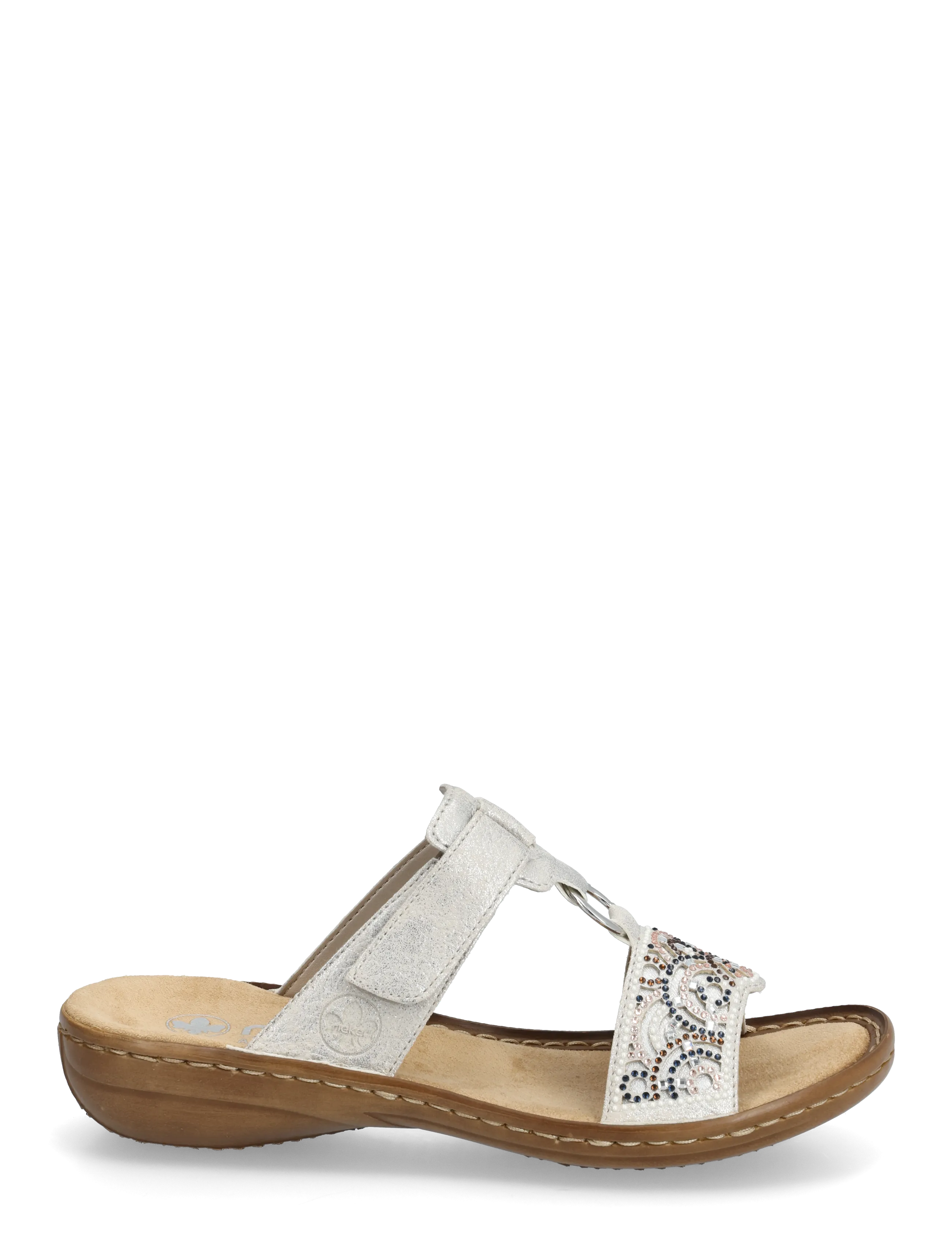 Rieker - 608K2-40 - platta sandaler - grey - 1