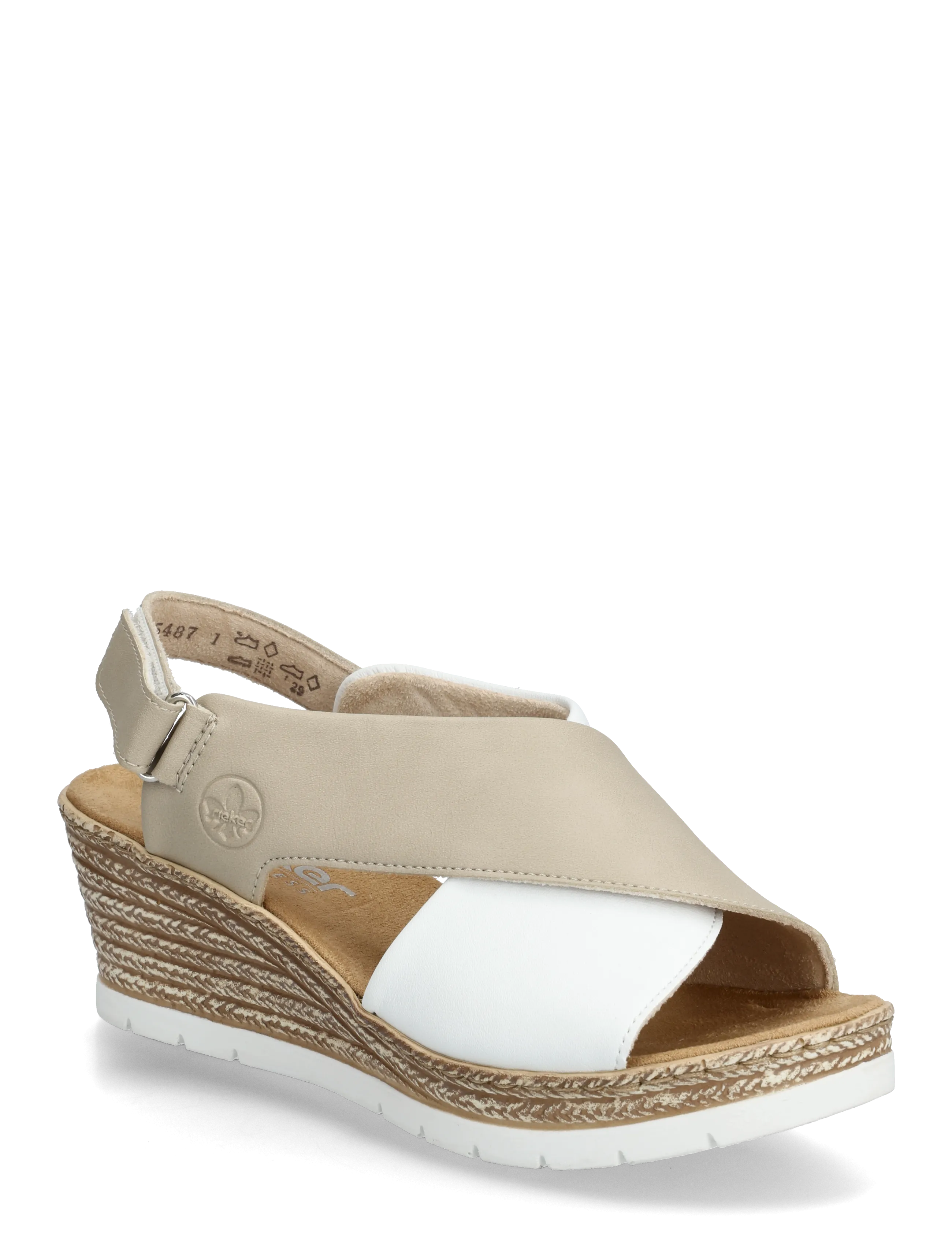 Rieker 61975-24, 41, Espadrilles, Beige - Espadrilles Heeled, Frauen