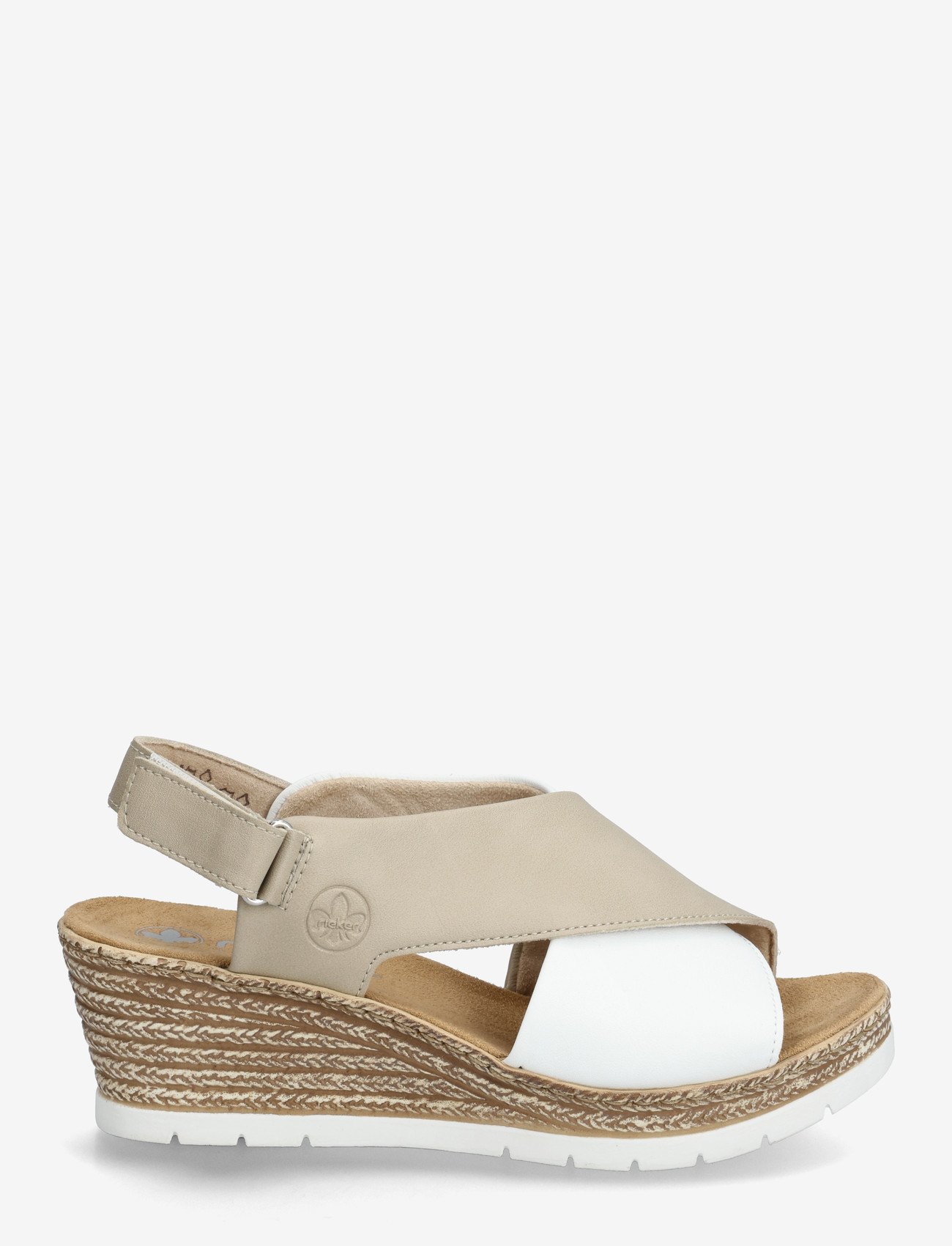 Rieker - 61975-62 - espadrilles mit absatz - beige - 1