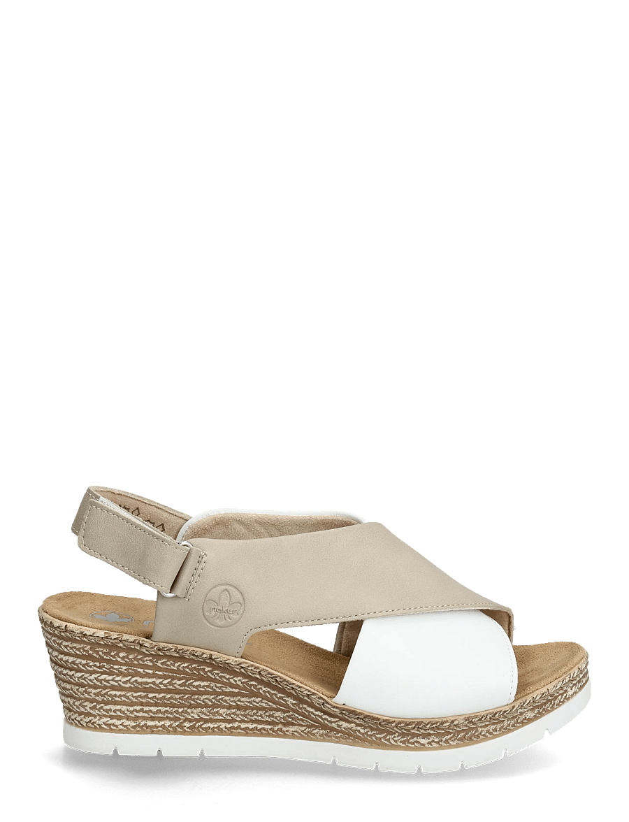 Rieker - 61975-62 - kontsaga espadrillid - beige - 1