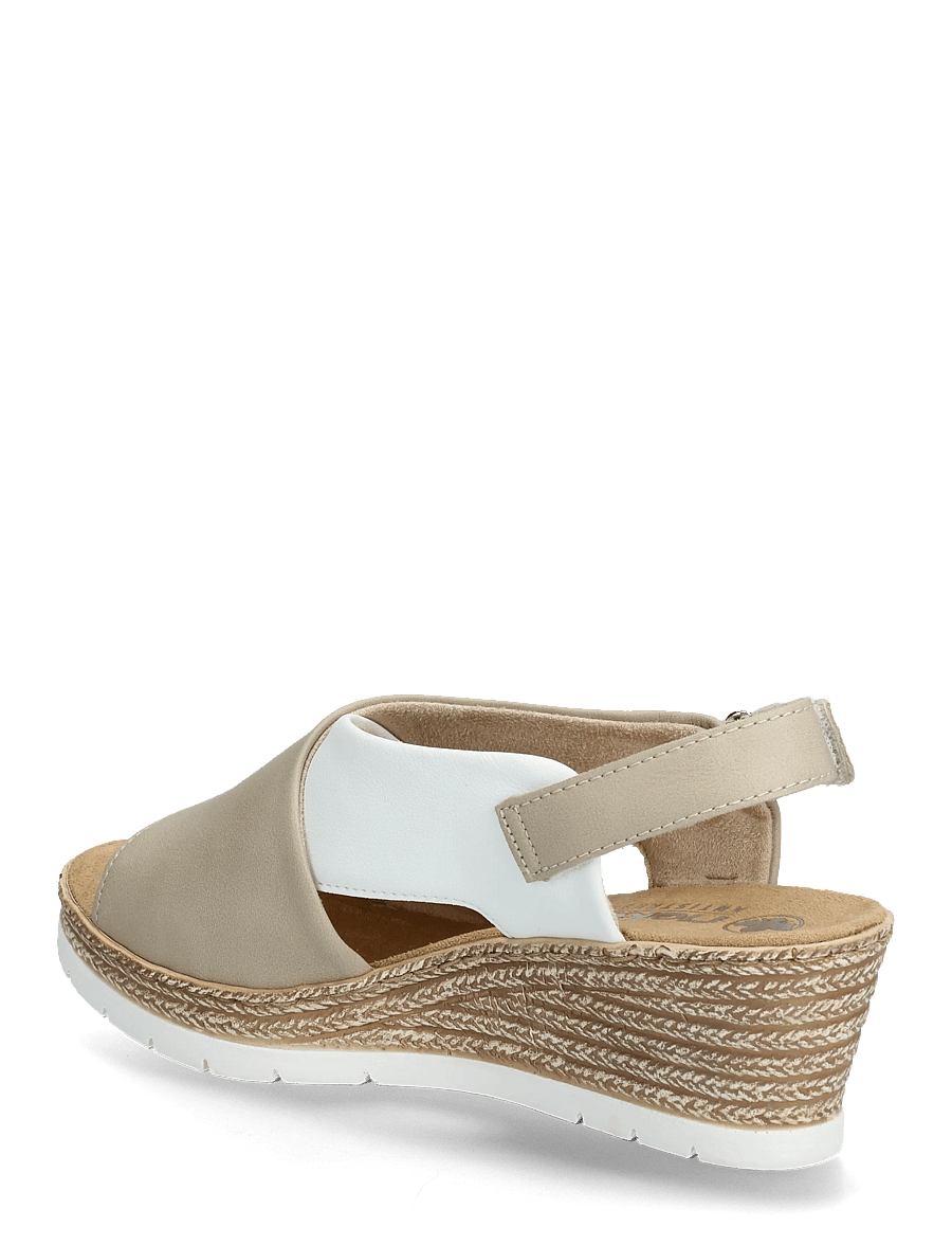 Rieker - 61975-62 - kontsaga espadrillid - beige - 2