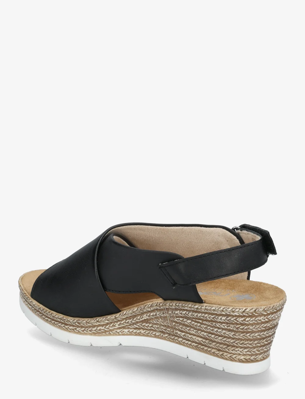 Rieker - Rieker Ladies' sandals 61975-24 Brown - kontsaga espadrillid - black - 2