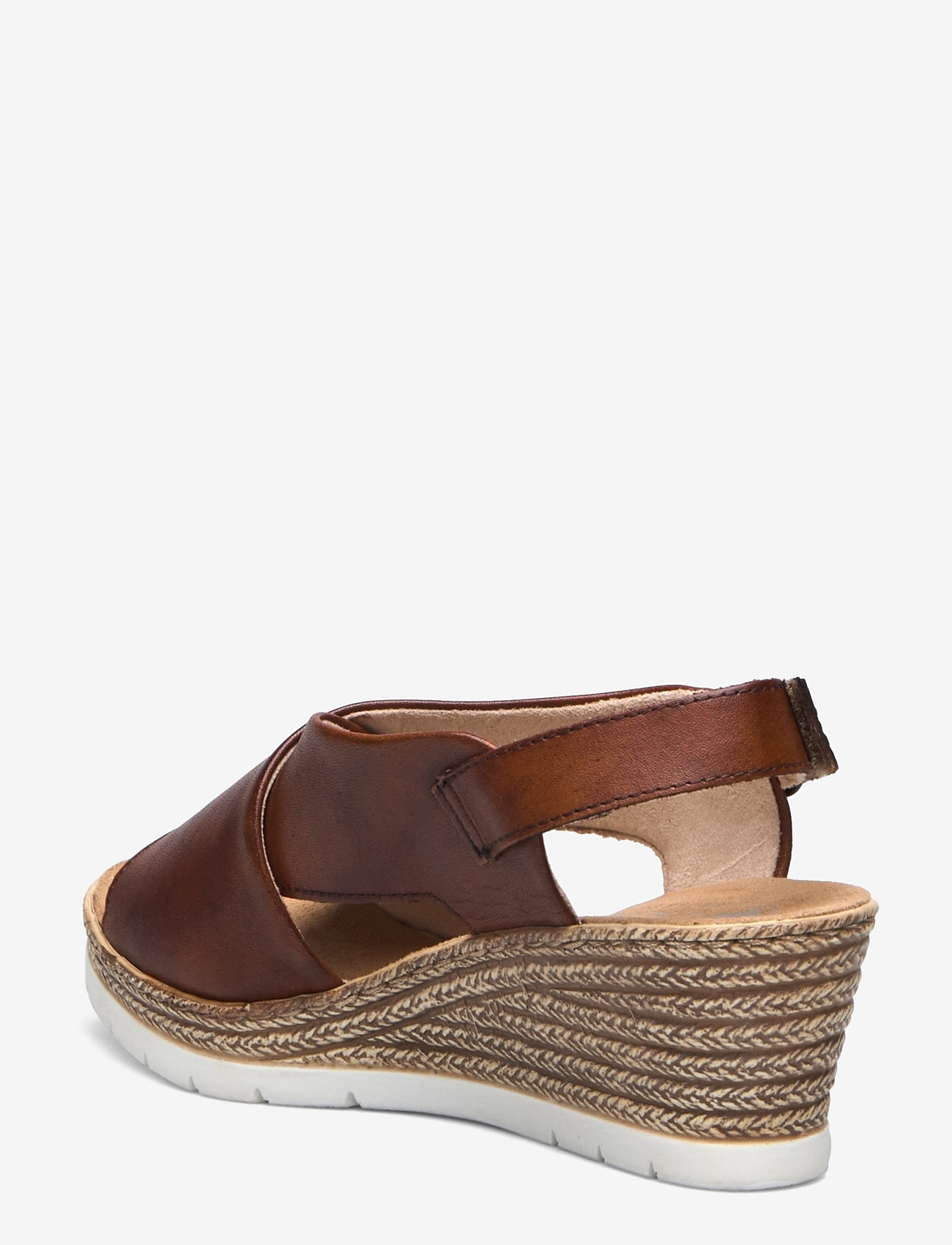 Rieker - Rieker Ladies' sandals 61975-24 Brown - højhælede espadrillos - brown - 2