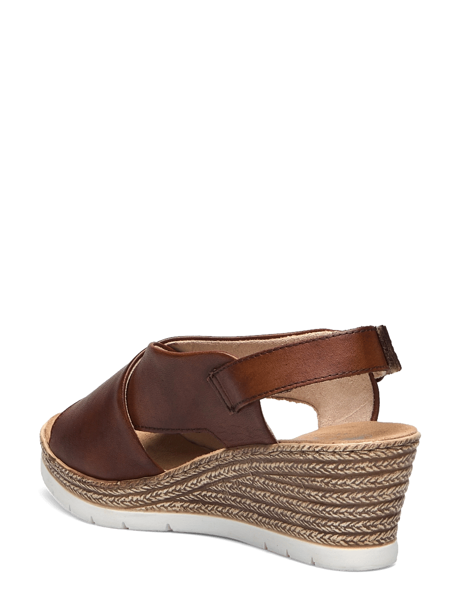 Rieker - 61975-62 - espadrilles mit absatz - brown - 2