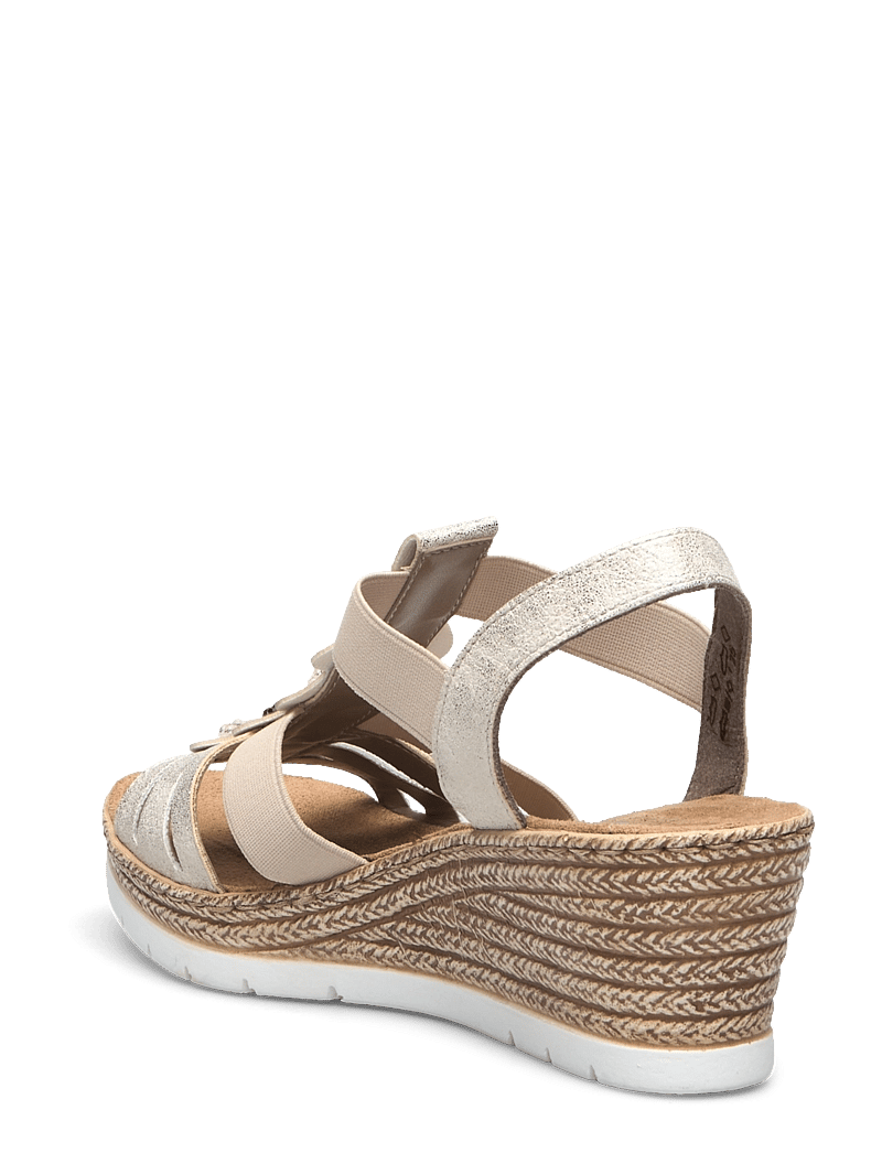 Rieker - 619B2-60 - heeled espadrilles - beige - 2