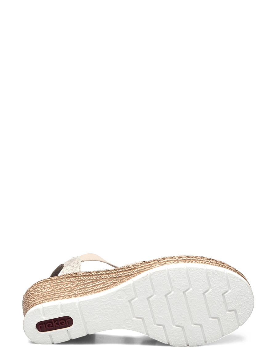 Rieker - 619B2-00 - kontsaga espadrillid - beige - 4