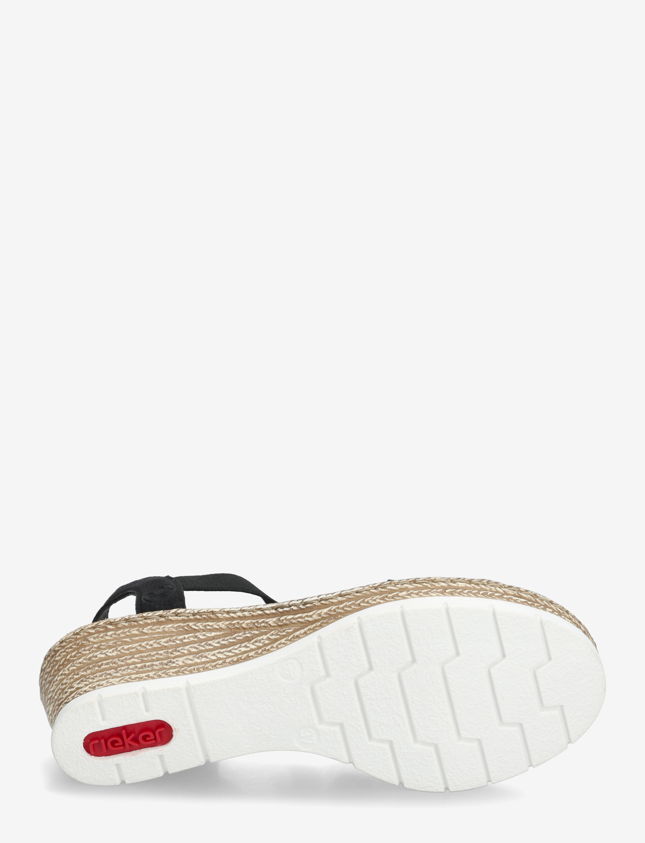 Rieker - 619B2-60 - espadrillos med klack - black - 4