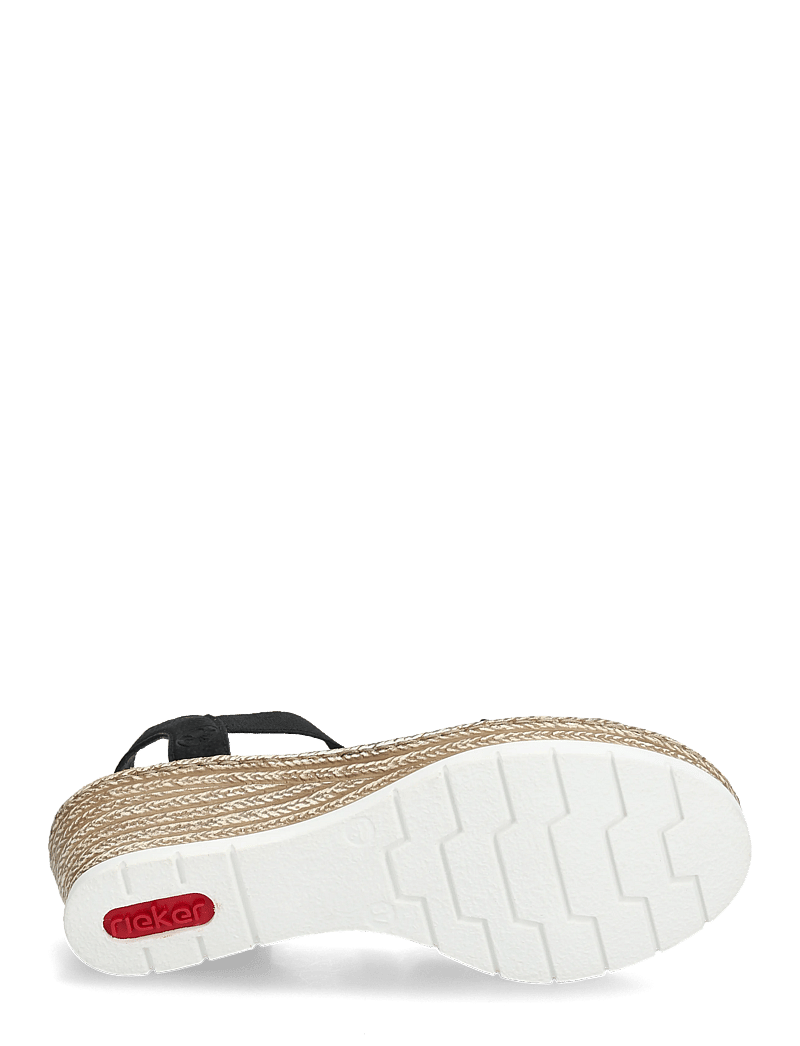 Rieker - 619B2-00 - espadrilles mit absatz - black - 4
