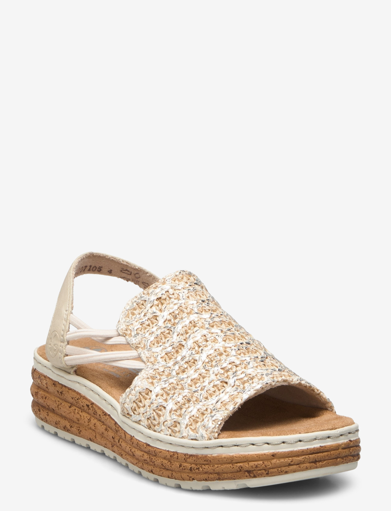 Rieker - Rieker Ladies' sandals 62741-60 Beige - kontsata sandaalid - beige - 0