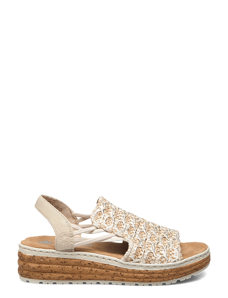 Rieker - Rieker Ladies' sandals 62741-52 Green - flatir sandalar - beige - 1