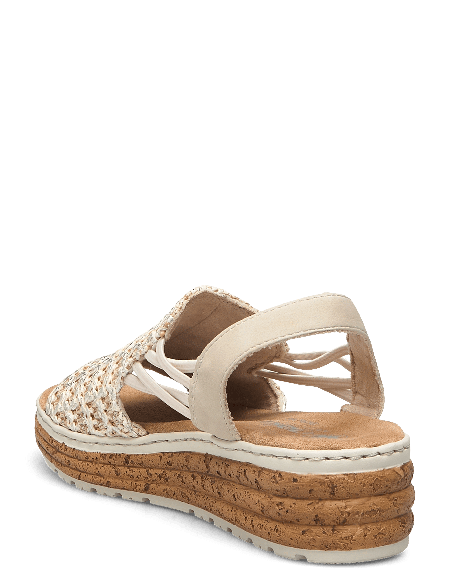 Rieker - Rieker Ladies' sandals 62741-52 Green - flache sandalen - beige - 2