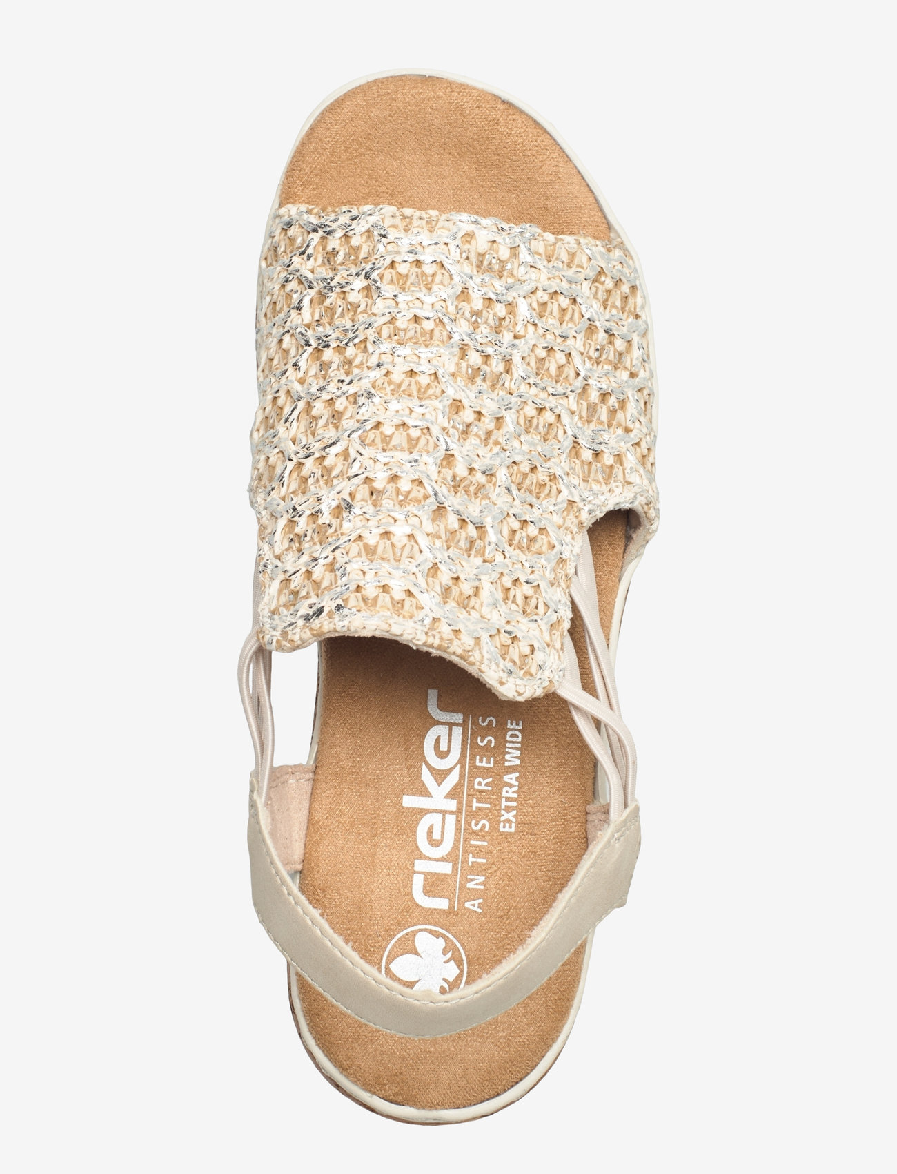 Rieker - Rieker Ladies' sandals 62741-60 Beige - kontsata sandaalid - beige - 3