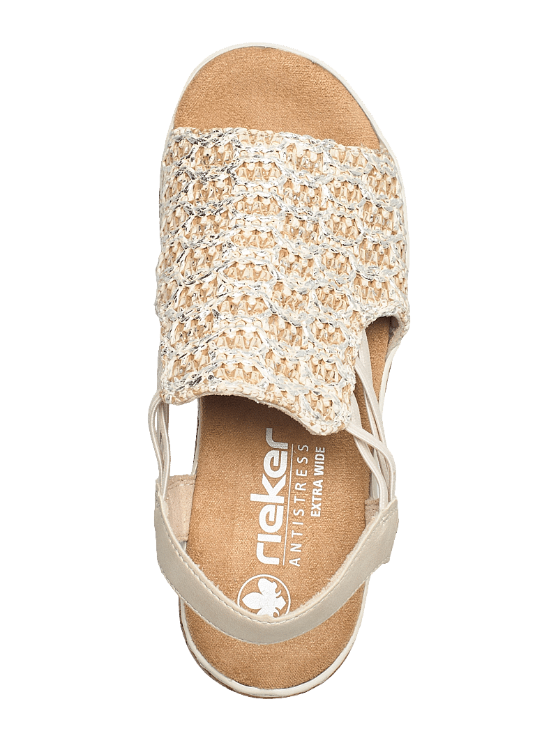 Rieker - Rieker Ladies' sandals 62741-52 Green - flatir sandalar - beige - 3
