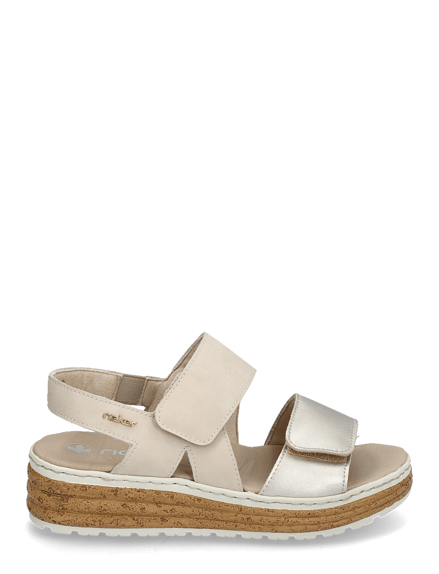 Rieker - 62761-90 - flache sandalen - gold - 1