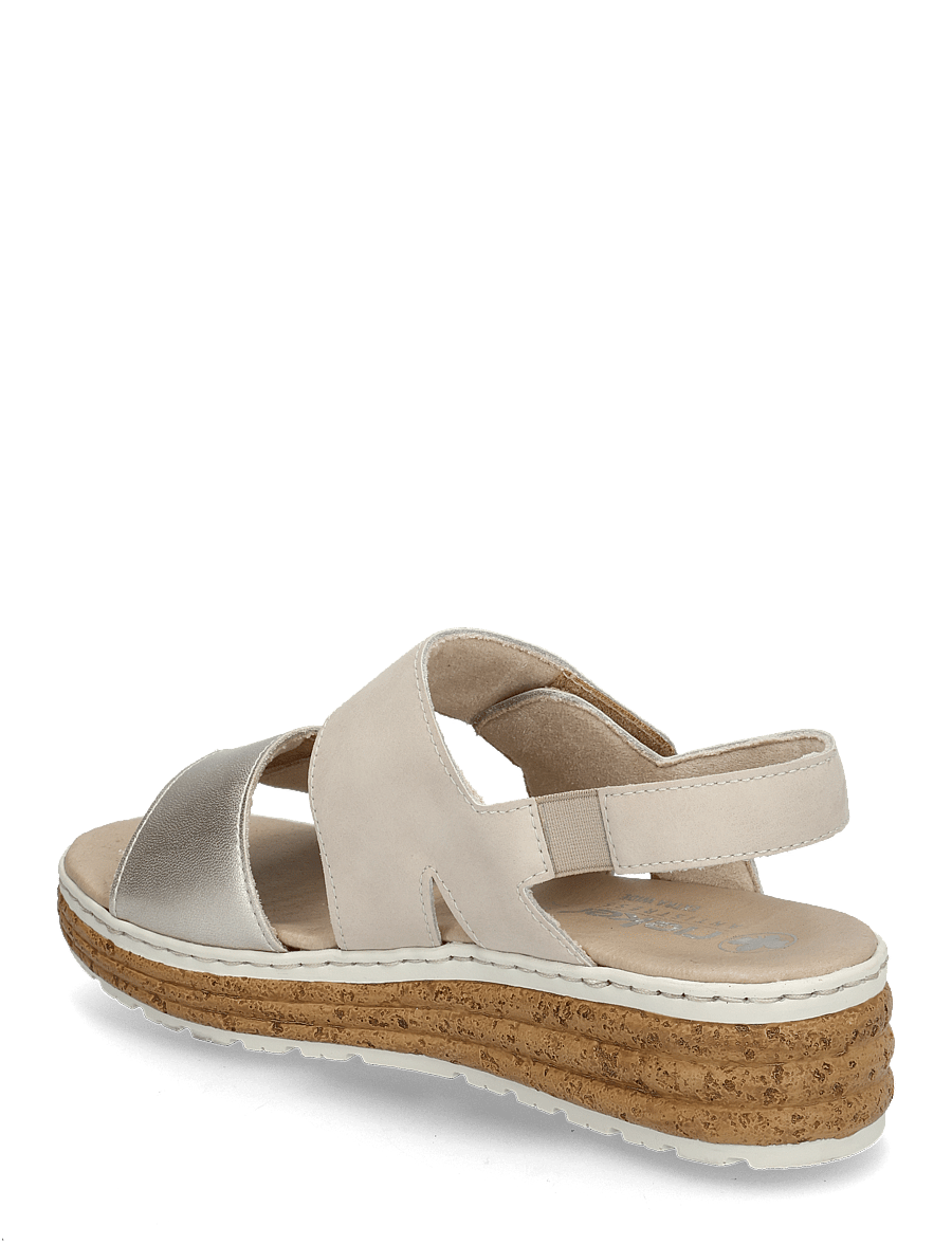 Rieker - 62761-90 - flache sandalen - gold - 2