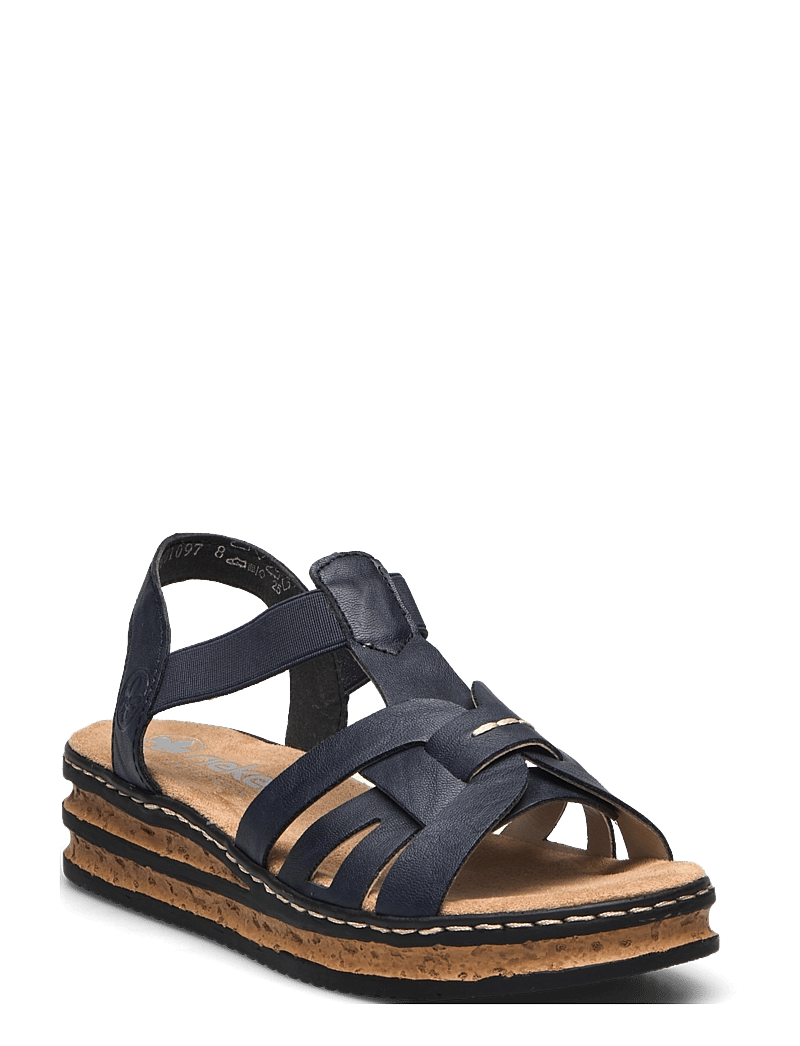 Rieker - Rieker Ladies' sandals 62918-22 brown - blue - 0