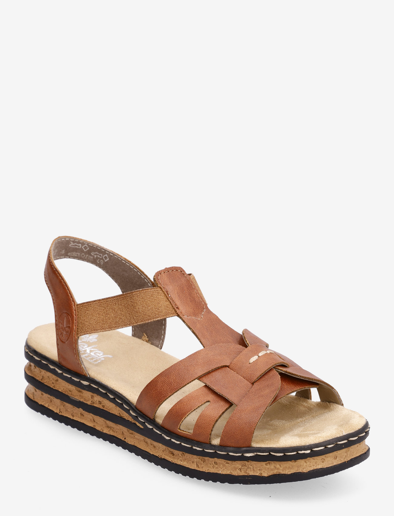 Rieker - Rieker Ladies' sandals 62918-22 brown - platformsandaler - brown - 0