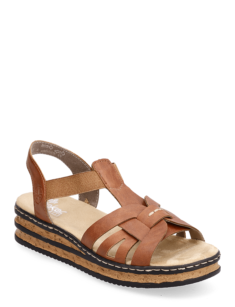 Rieker - Rieker Ladies' sandals 62918-22 brown - platform sandals - brown - 0