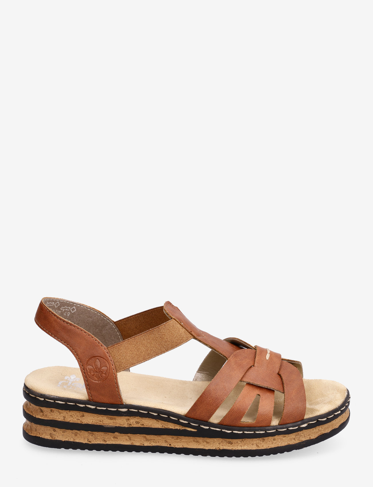 Rieker - Rieker Ladies' sandals 62918-22 brown - platformsandaler - brown - 1