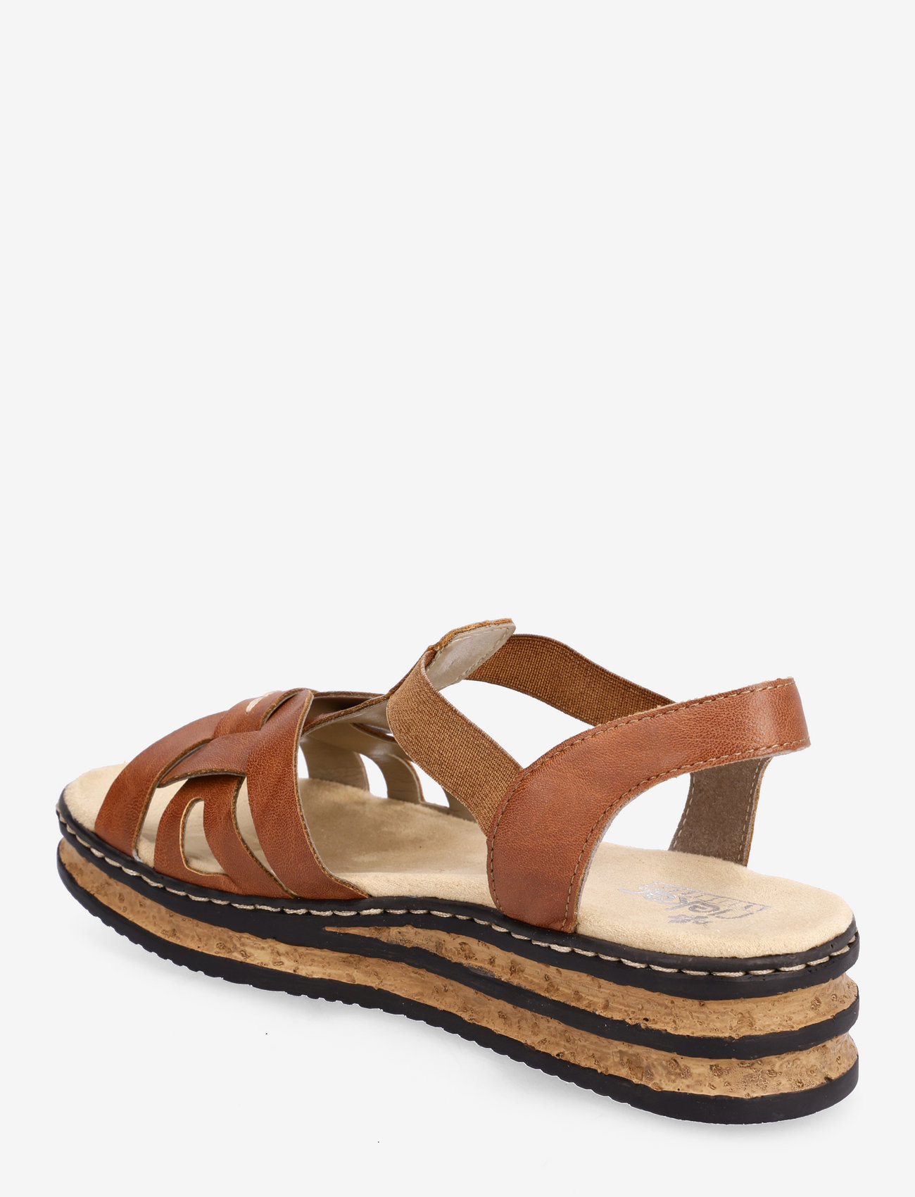 Rieker - Rieker Ladies' sandals 62918-22 brown - platformsandaler - brown - 2