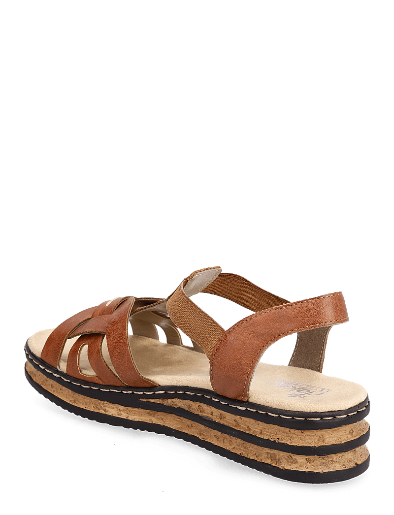 Rieker - Rieker Ladies' sandals 62918-22 brown - platform sandals - brown - 2