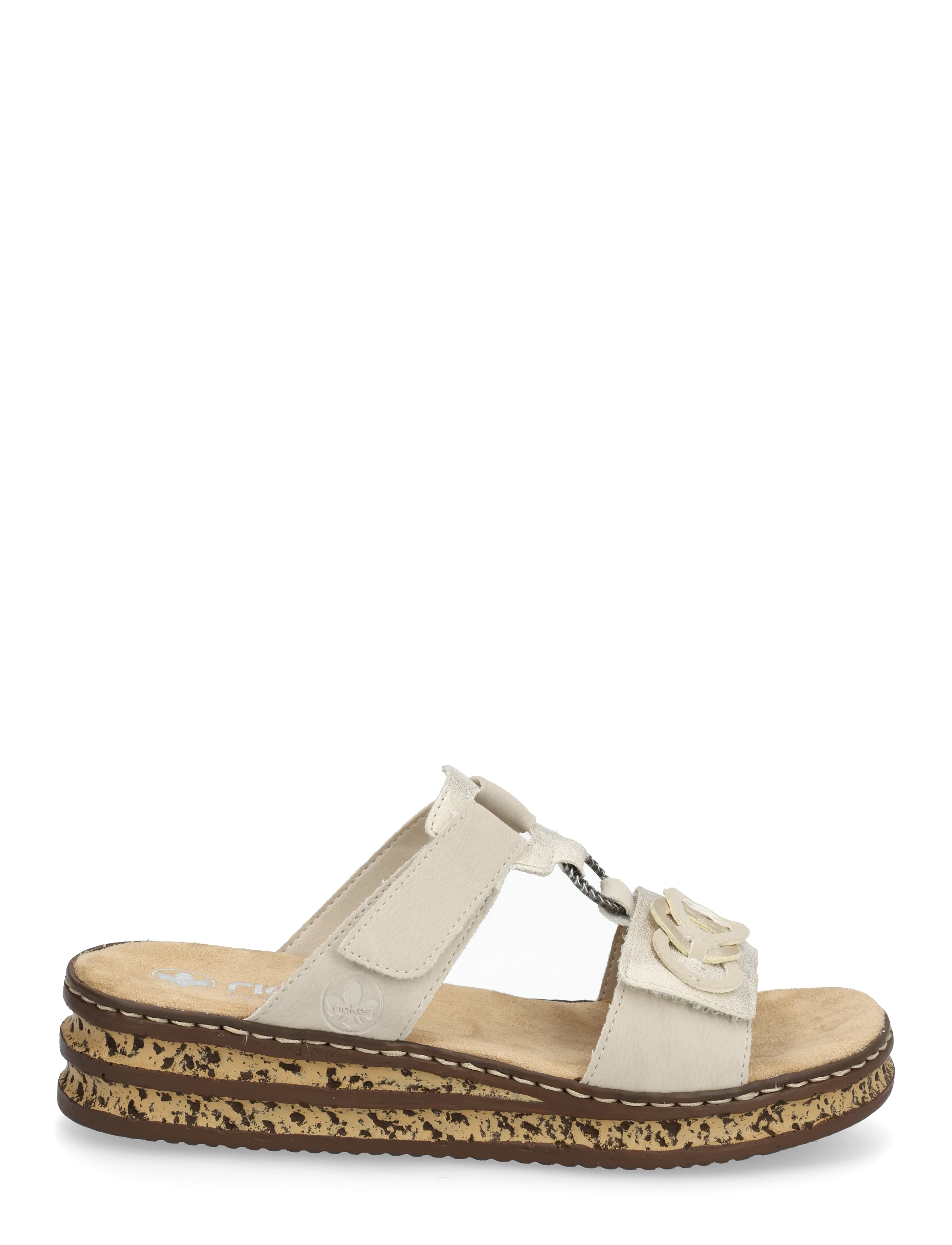 Rieker - 62936-60 - basutės ant platformos - beige - 1