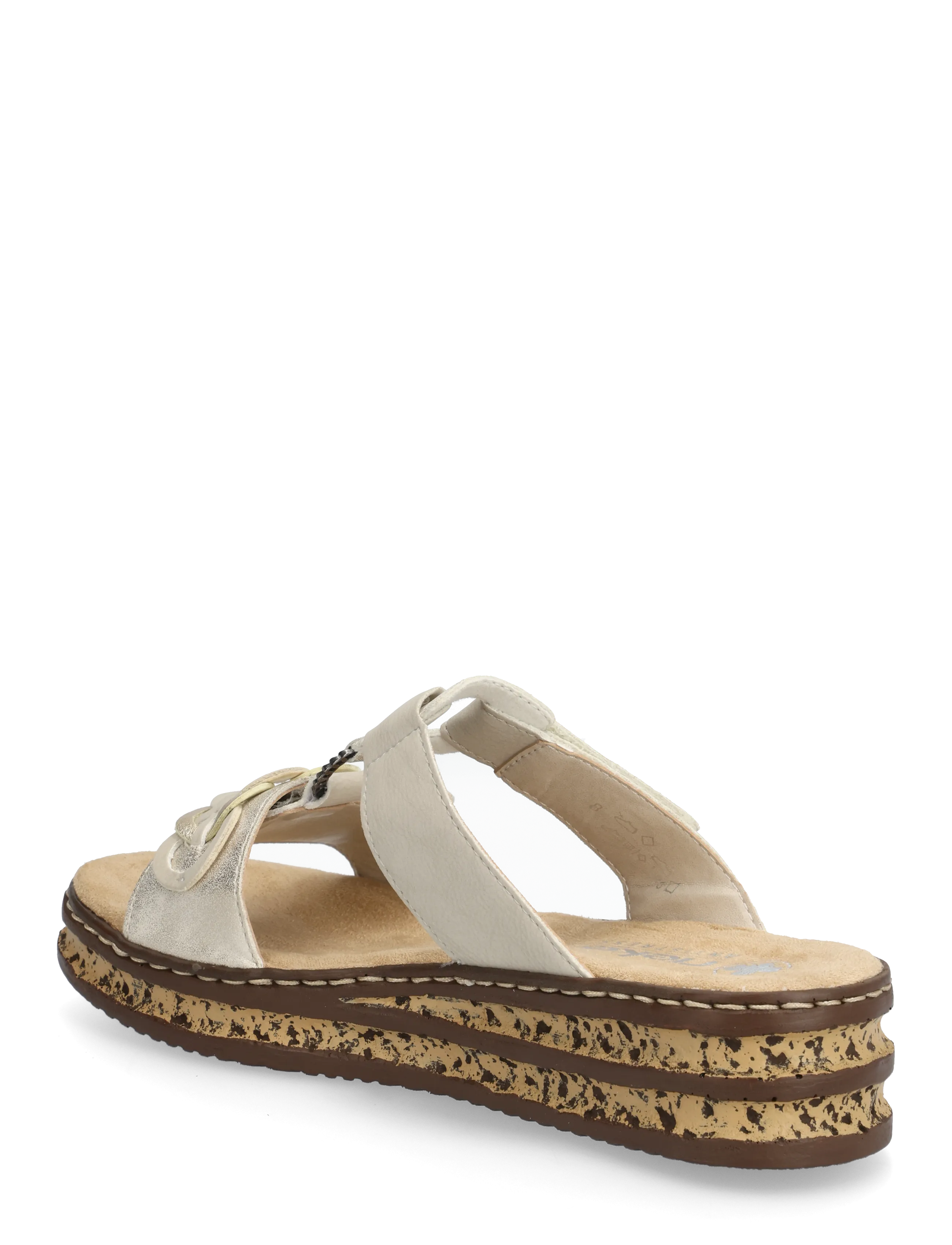 Rieker - 62936-60 - basutės ant platformos - beige - 2