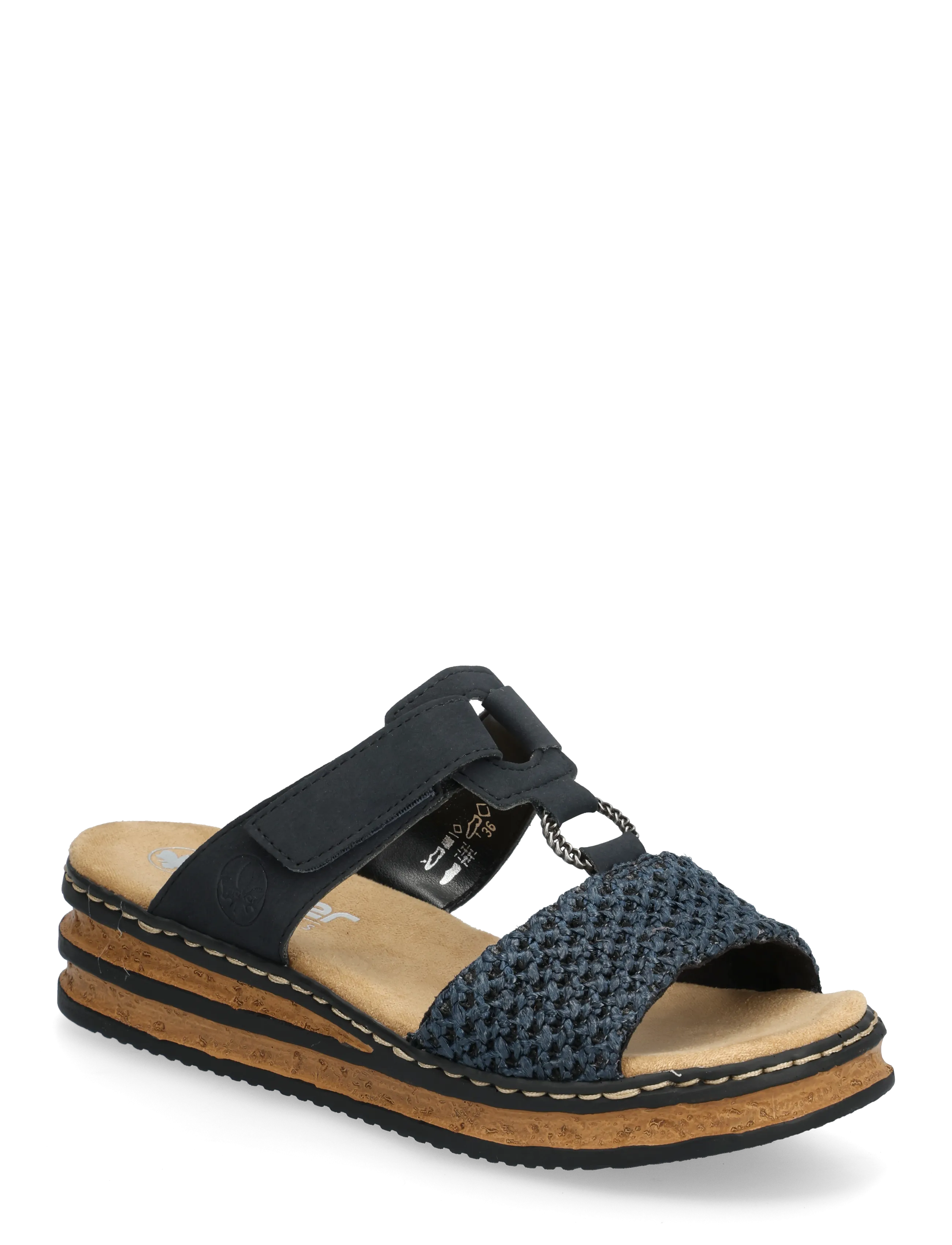 Rieker 62943-14, 40, Blue, Sandals > Platform Sandals, Dame