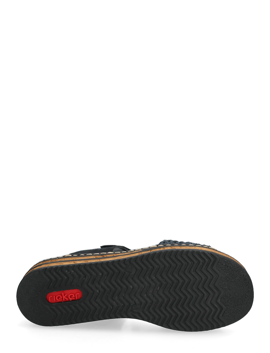 Rieker - 62943-14 - platåsandaler - blue - 4