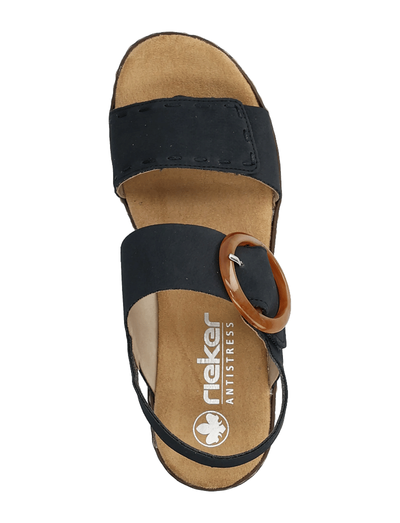 Rieker - 62950-14 - platvorm sandaalid - blue - 3