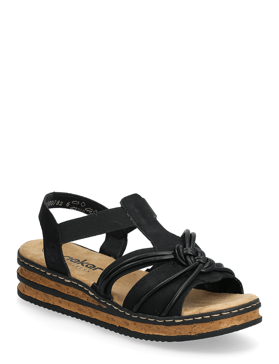 Rieker - 62969-00 - platformsandaler - black - 0