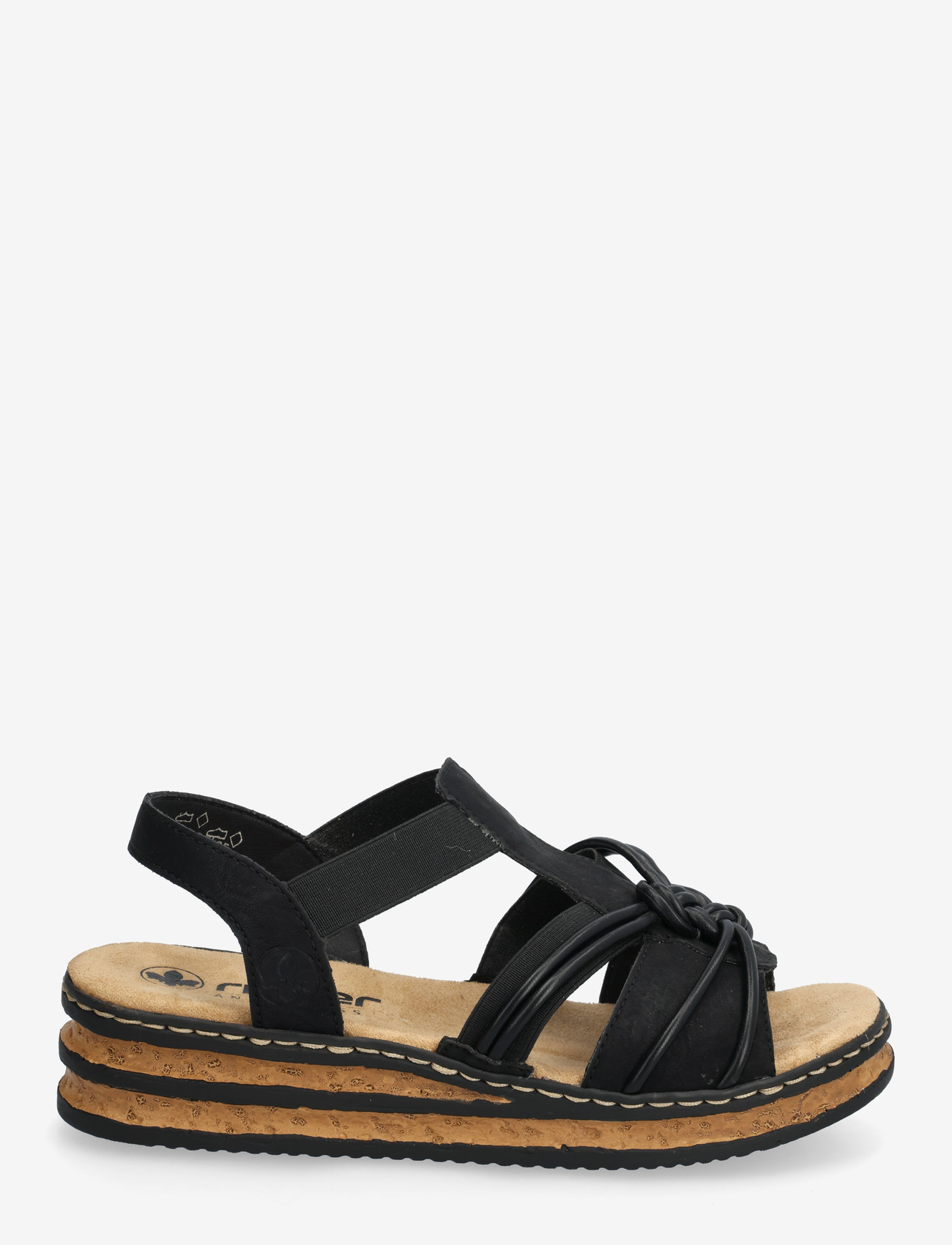 Rieker - 62969-00 - platformsandaler - black - 1