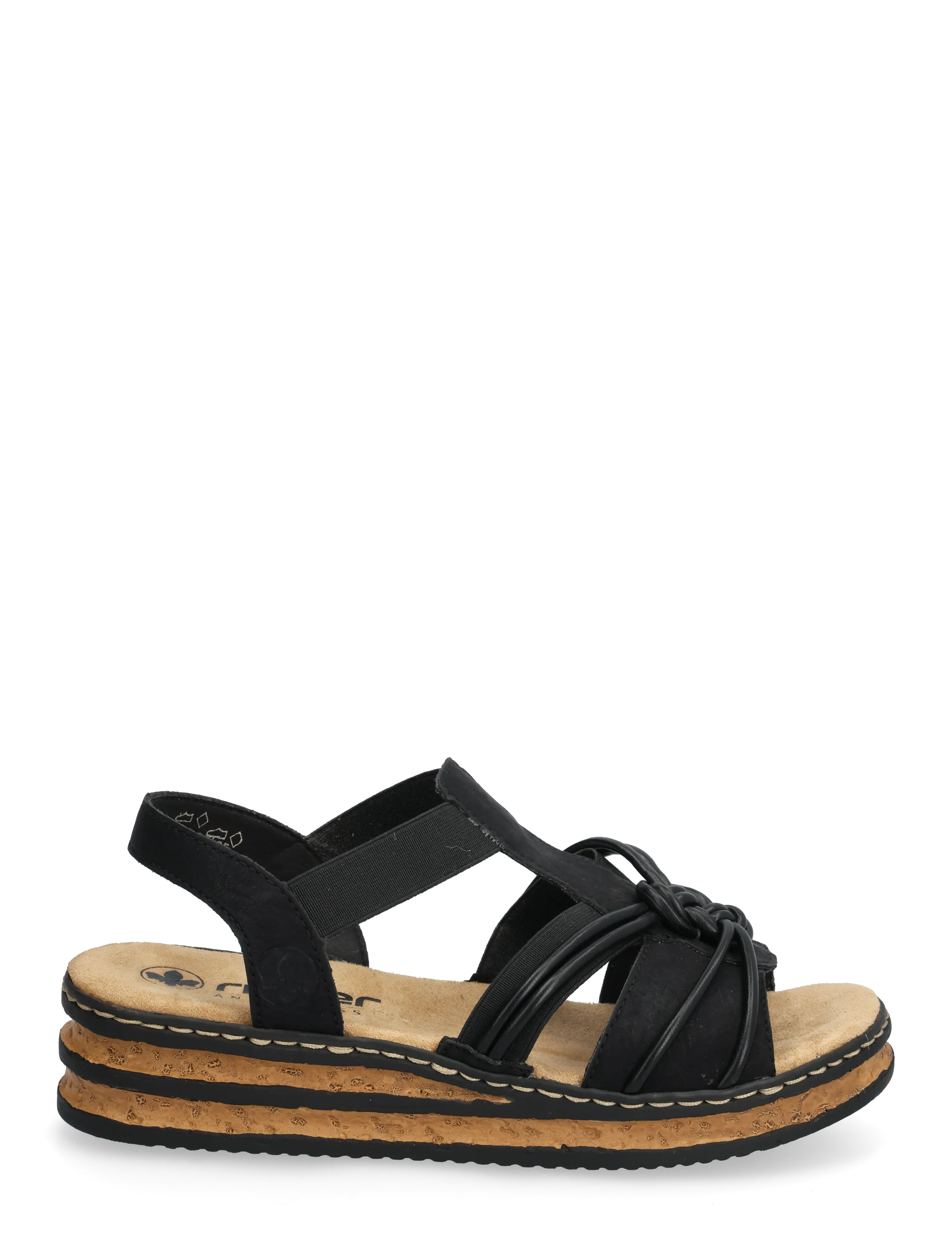 Rieker - 62969-00 - plateau-sandalen - black - 1