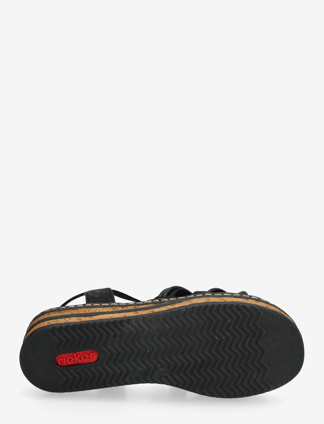 Rieker - 62969-00 - platformsandaler - black - 4