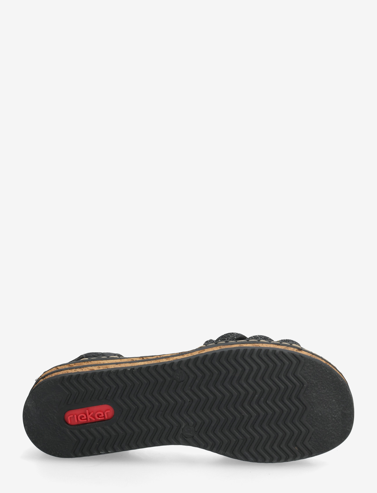 Rieker - 62977-90 - flade sandaler - black - 4