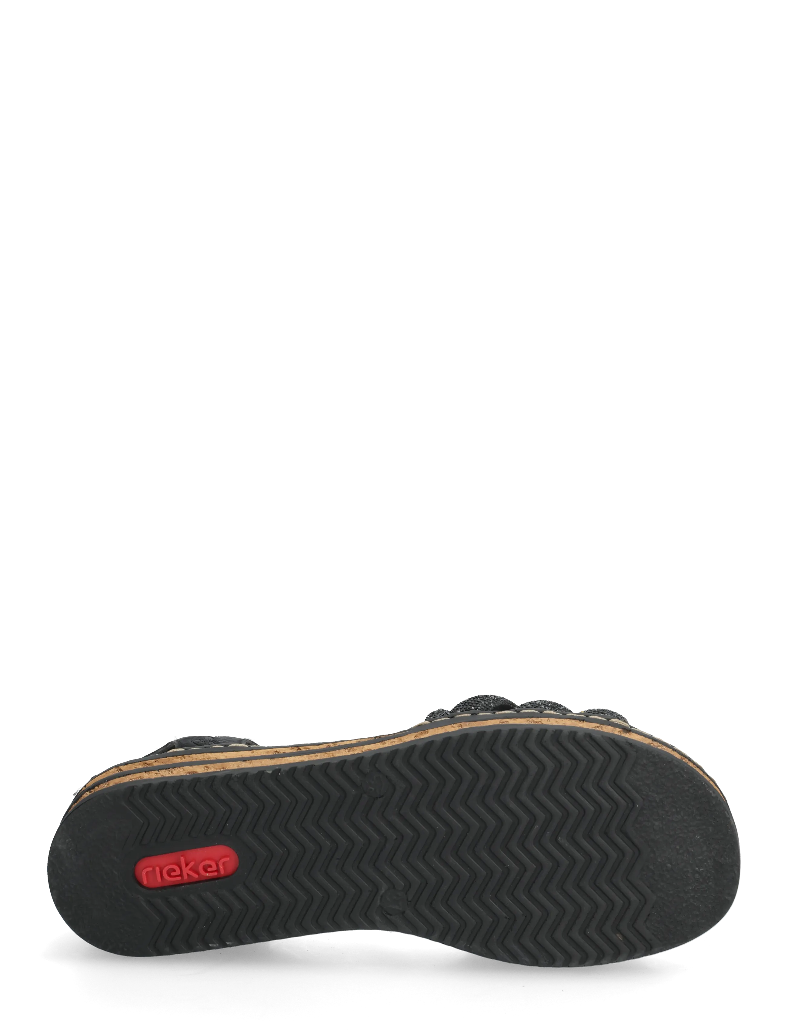 Rieker - 62977-90 - platta sandaler - black - 4