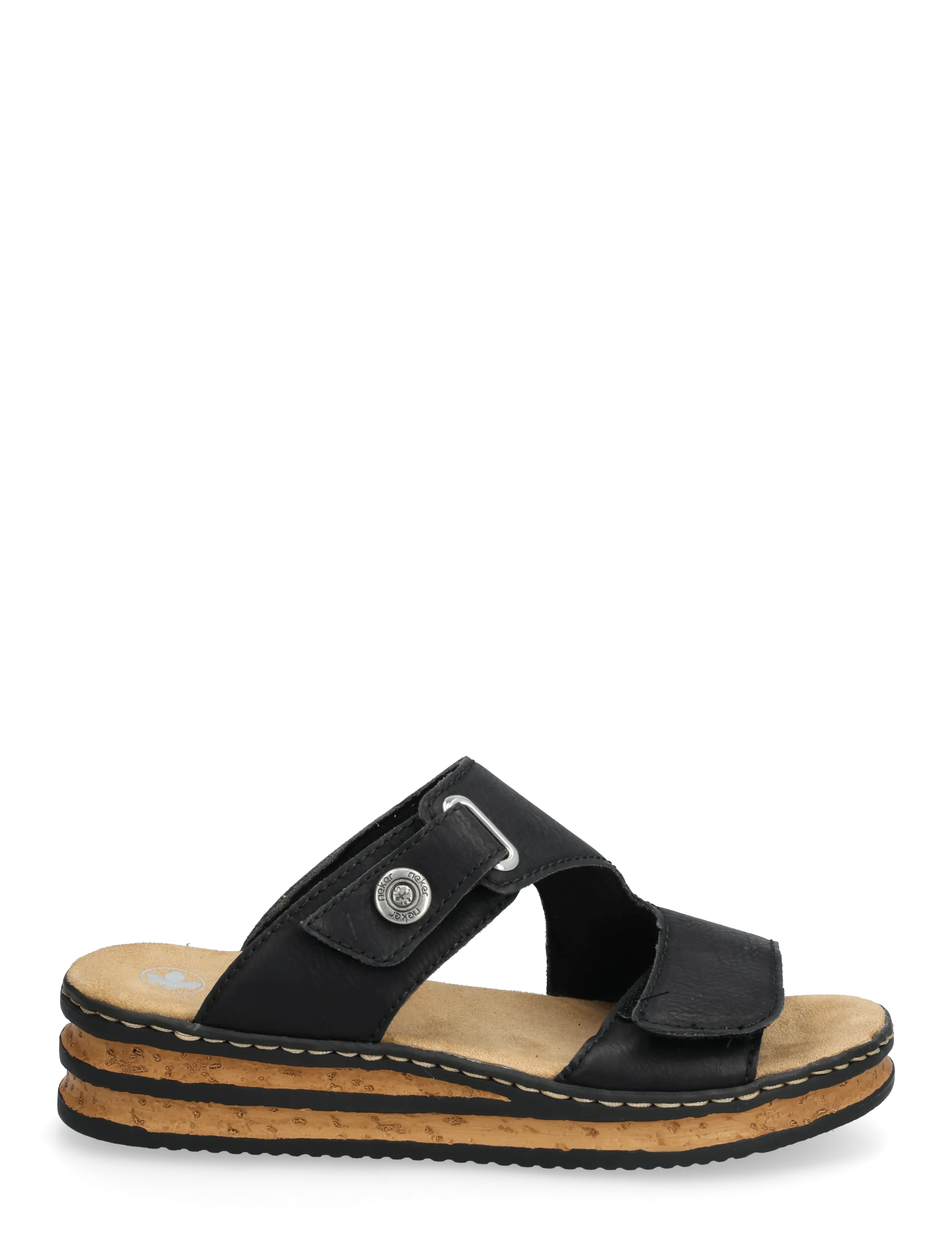 Rieker - 62980-01 - platformsandalen - black - 1