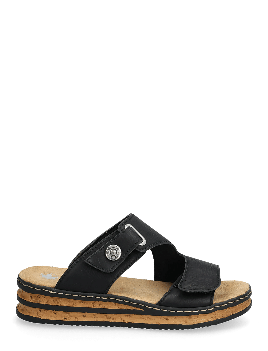 Rieker - 62980-01 - platvorm-sandaalid - black - 1
