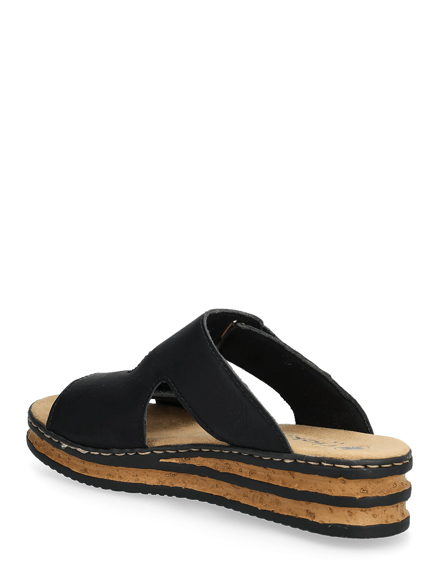Rieker - 62980-01 - platvorm-sandaalid - black - 2