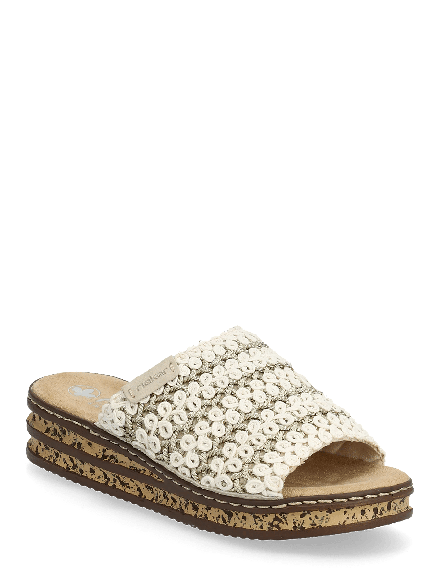 Rieker - 629X8-60 - flade sandaler - beige - 0