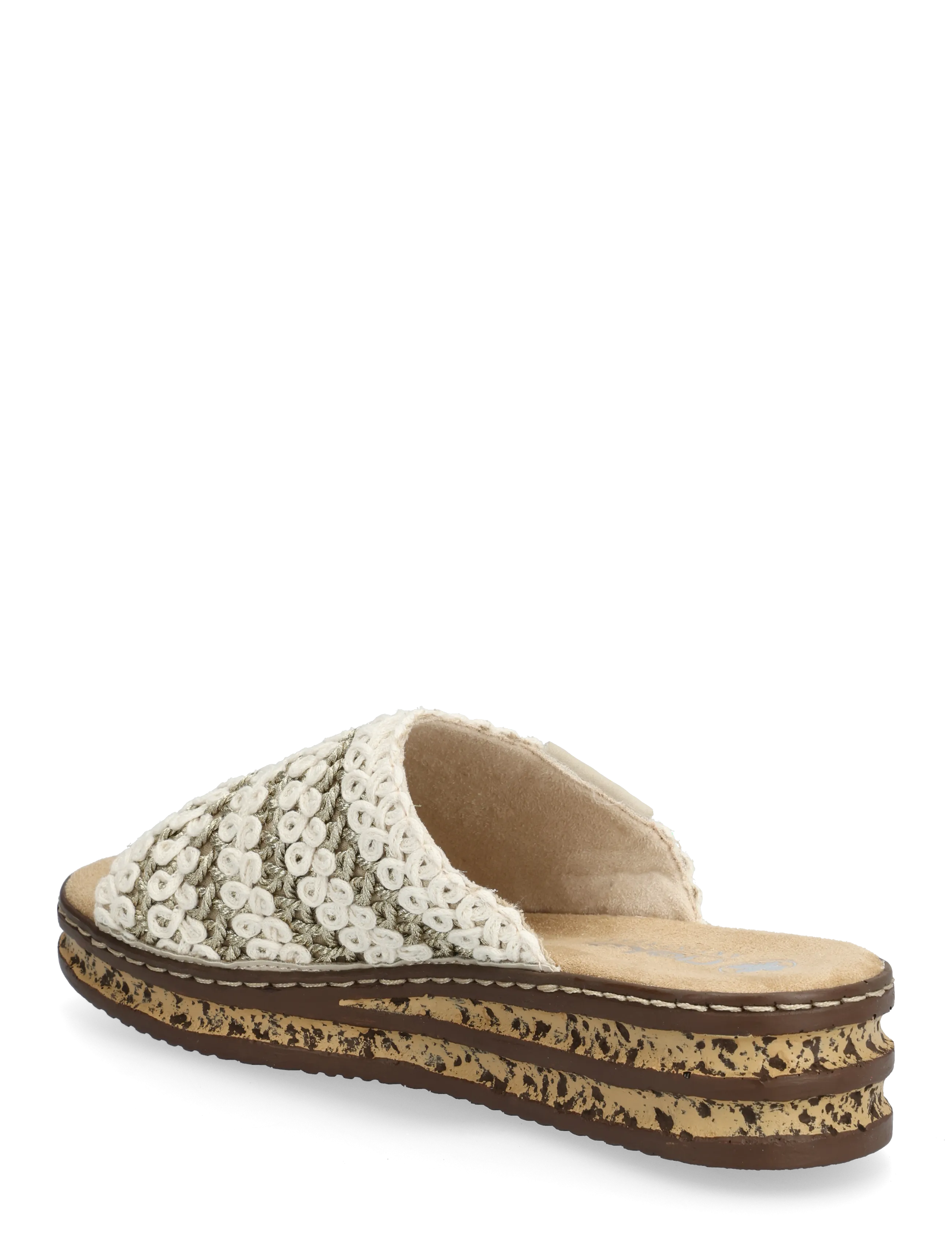 Rieker - 629X8-60 - płaskie sandały - beige - 2