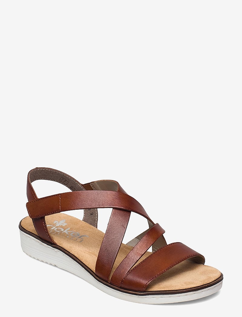Rieker - 63663-24 - flache sandalen - brown - 0