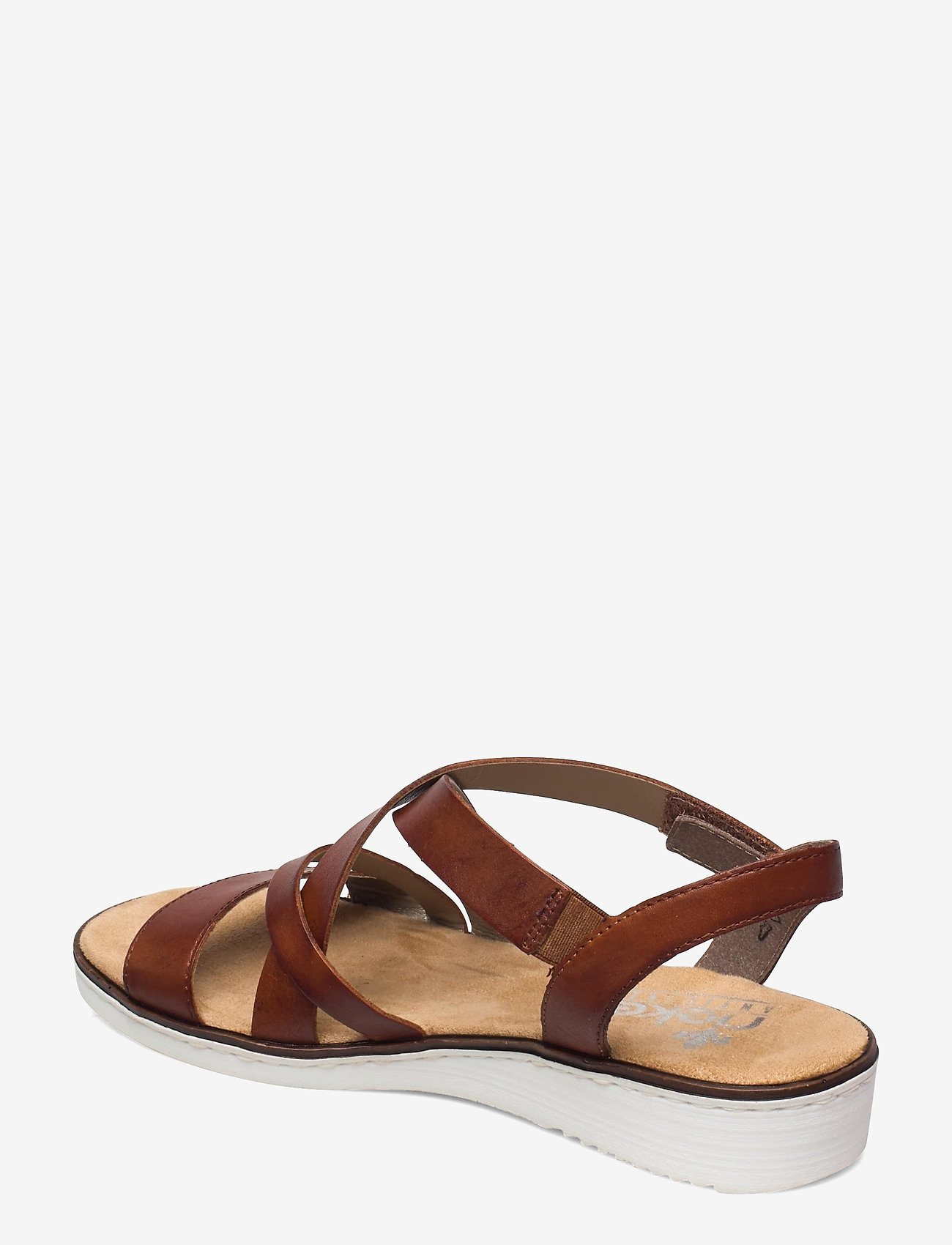 Rieker - 63663-24 - flache sandalen - brown - 2