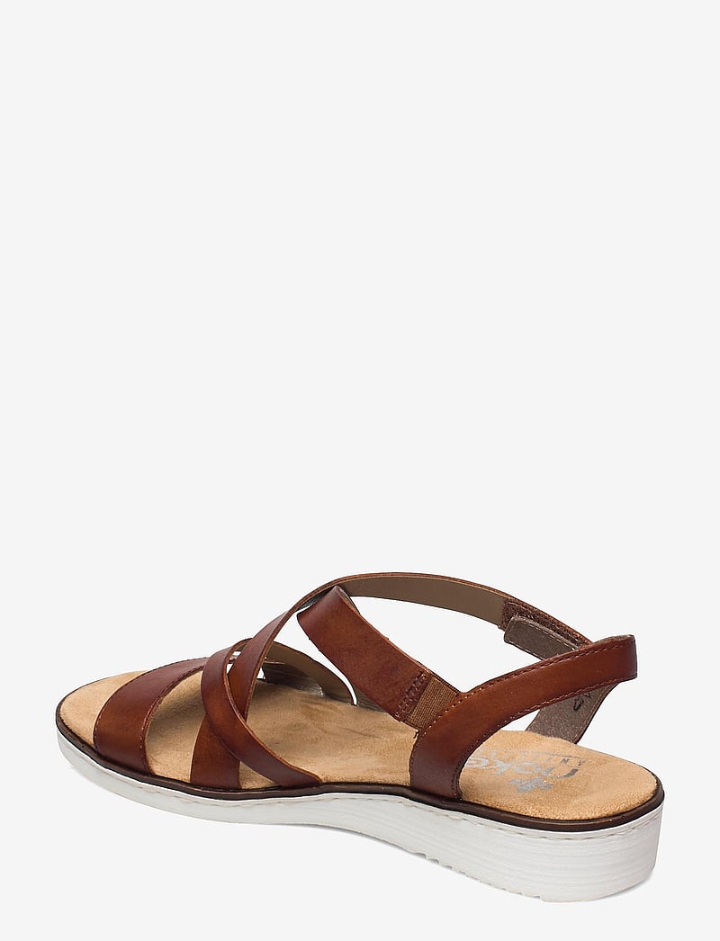 Rieker - 63663-24 - flache sandalen - brown - 2