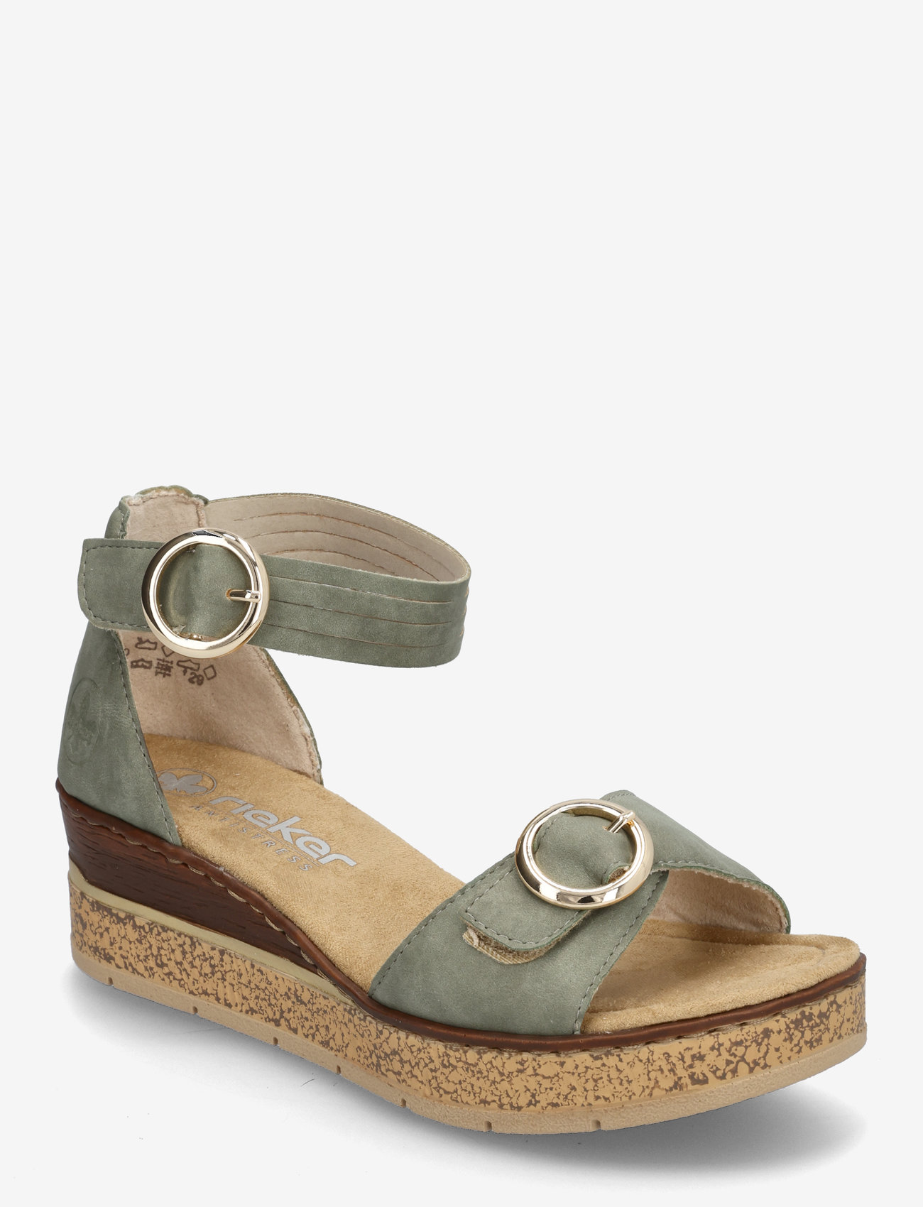 Rieker - 63780-52 - wedge heels - green - 0